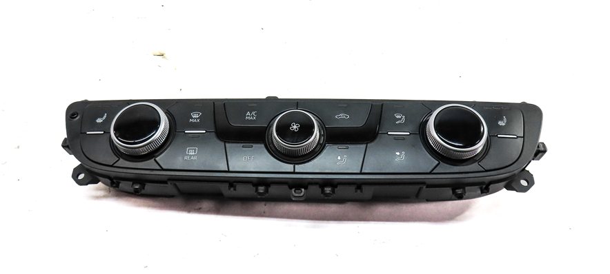 Thumbnail 4: 17-19 AUDI Q7 4M FRONT AC HEATER CLIMATE CONTROL PANEL w/ HEATED SEAT w/o VENTED