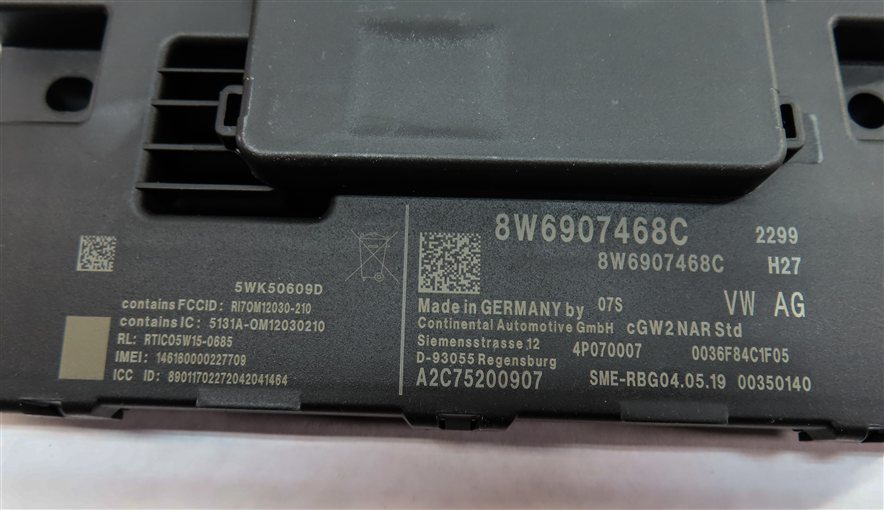 Thumbnail 8: 17 AUDI Q7 4M 3.0L SUPER ENGINE CREC SPEEDOMETER ECM ANTI THEFT MODULE KEY SET