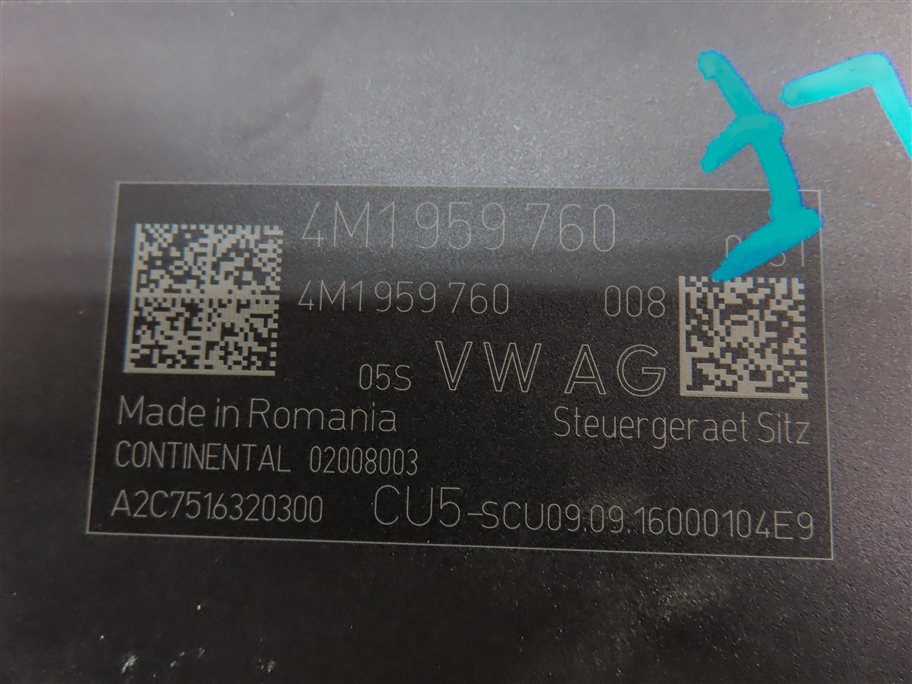 Thumbnail 6: 2017-2020 AUDI Q7 (4M) FRONT LEFT DRIVER SEAT ADJUST ADJUSTMENT CONTROL MODULE