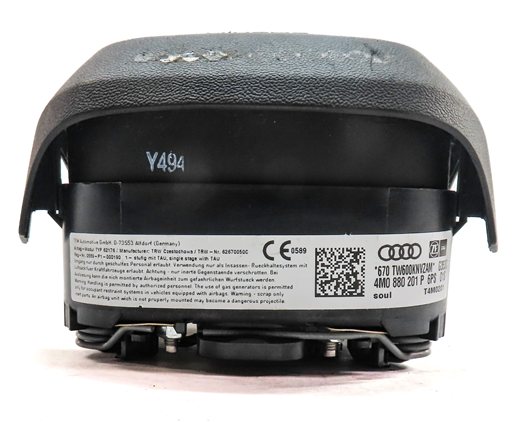 Thumbnail 3: 2017-2019 AUDI Q7 (4M) FRONT LEFT DRIVER STEERING WHEEL AIRBAG AIR BAG (Black)