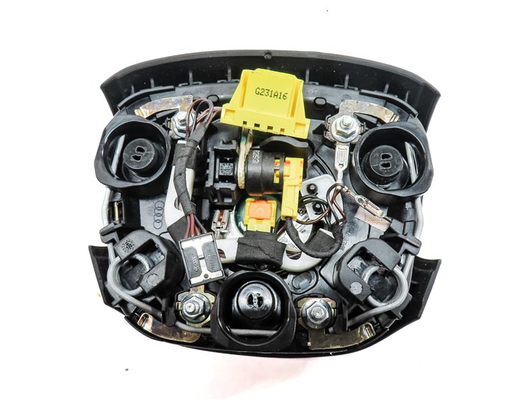 Thumbnail 5: 2017-2019 AUDI Q7 (4M) FRONT LEFT DRIVER STEERING WHEEL AIRBAG AIR BAG (Black)