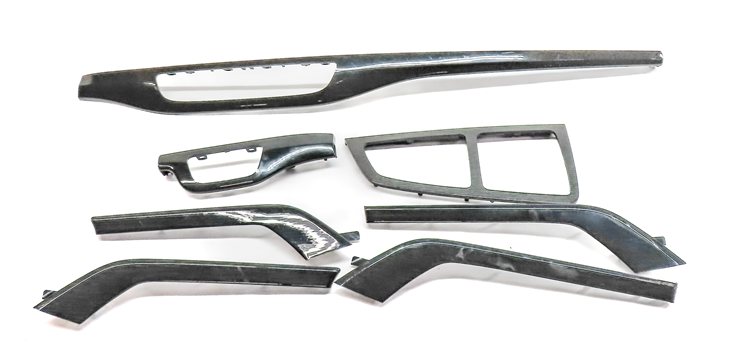 2017 AUDI Q7 (4M) INTERIOR DASH DOOR CENTER CONSOLE TRIM SET/7 (Gray Oak)
