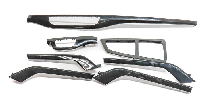 Thumbnail 2: 2017 AUDI Q7 (4M) INTERIOR DASH DOOR CENTER CONSOLE TRIM SET/7 (Gray Oak)