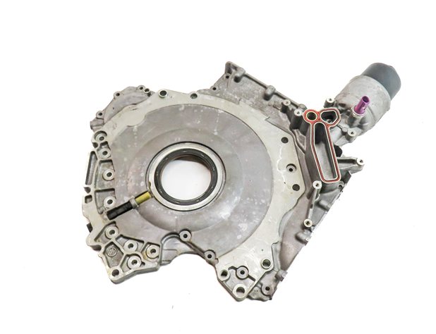 Thumbnail 2: 17-19 AUDI Q7 4M 3.0L SUPER CREC ENGINE LOWER TIMING COVER w/ OIL FILTER HOUSING