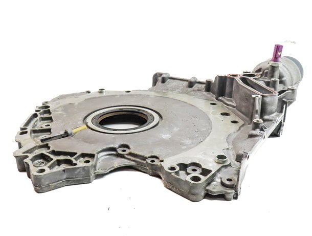 Thumbnail 3: 17-19 AUDI Q7 4M 3.0L SUPER CREC ENGINE LOWER TIMING COVER w/ OIL FILTER HOUSING