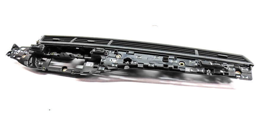 Thumbnail 3: 2017 AUDI Q7 (4M) FRONT CENTER RIGHT DASH HEAT AIR AC HVAC VENT ASSEMBLY (Black)