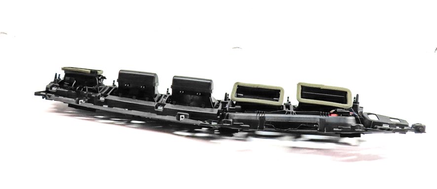 Thumbnail 5: 2017 AUDI Q7 (4M) FRONT CENTER RIGHT DASH HEAT AIR AC HVAC VENT ASSEMBLY (Black)
