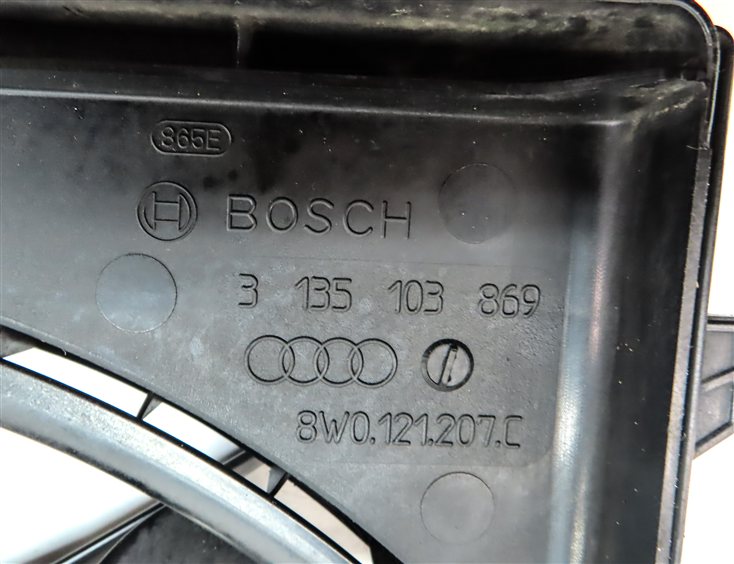 Thumbnail 11: 17-20 AUDI Q7 (4M) 3.0L SUPER RADIATOR COOLING FAN BLADE MOTOR SHROUD ASSEMBLY