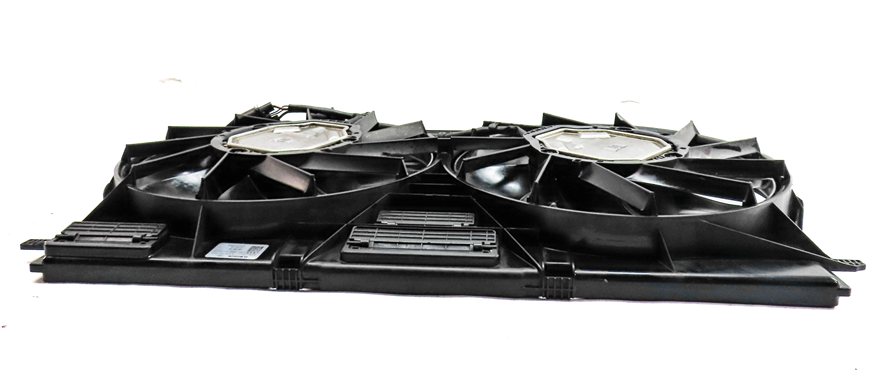 Thumbnail 3: 17-20 AUDI Q7 (4M) 3.0L SUPER RADIATOR COOLING FAN BLADE MOTOR SHROUD ASSEMBLY