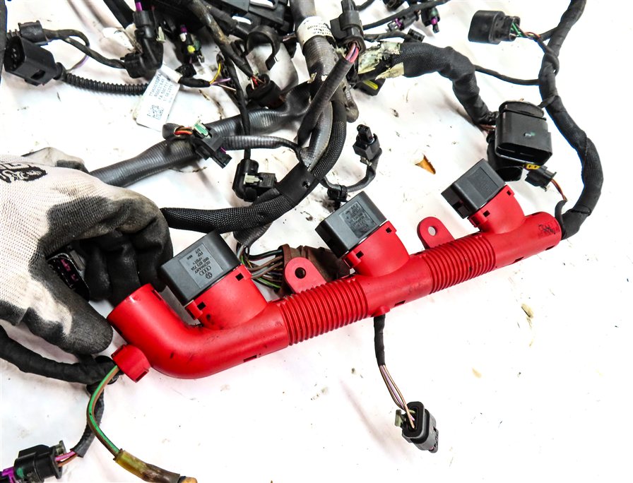 Thumbnail 8: 2017 AUDI Q7 (4M) 3.0L SUPER (CREC) ENGINE MOTOR WIRE WIRING HARNESS LOOM