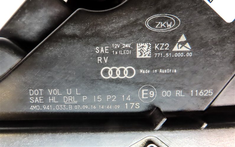 Thumbnail 12: 17-19 AUDI Q7 (4M) LEFT FRONT DRIVER DYNAMIC LED HEADLIGHT LIGHT LAMP (8Q3)