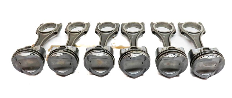 Thumbnail 4: 15-19 AUDI A6 A7 A8 Q7 (C7 D4 4H 4M) 3.0L SUPER PISTON & CONNECTING ROD SET 6