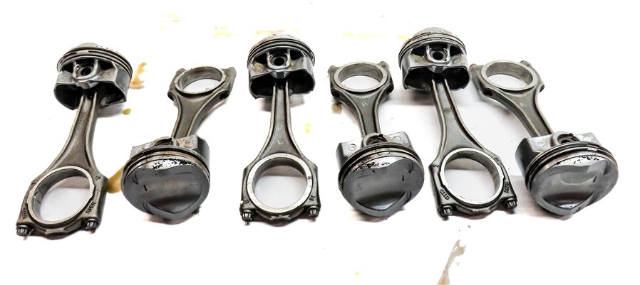 Thumbnail 5: 15-19 AUDI A6 A7 A8 Q7 (C7 D4 4H 4M) 3.0L SUPER PISTON & CONNECTING ROD SET 6