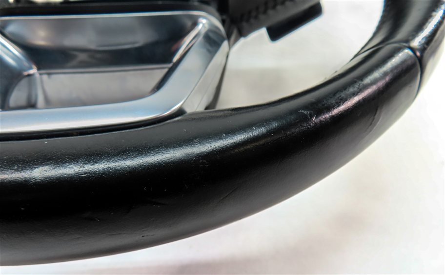 Thumbnail 10: 17-19 AUDI Q7 4M 3 SPOKE SPORT STEERING WHEEL w/SHIFT PADDLES & SWITCHES (Black)