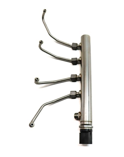 Thumbnail 4: 2013 BMW 528XI (F10) 2.0L (N20) ENGINE FUEL INJECTOR RAIL w/ LINES