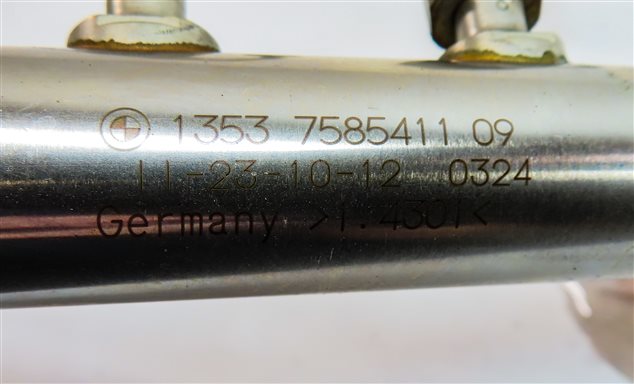 Thumbnail 6: 2013 BMW 528XI (F10) 2.0L (N20) ENGINE FUEL INJECTOR RAIL w/ LINES