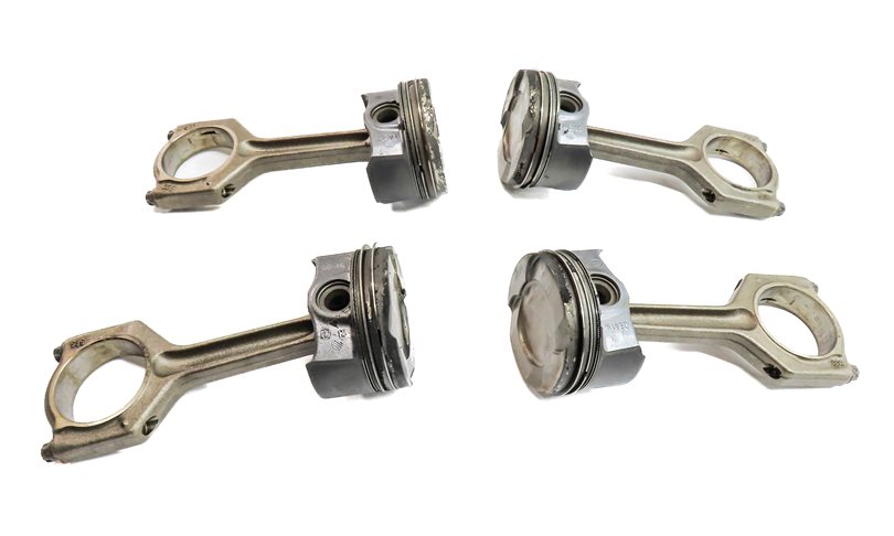 12-13 BMW 3 5 X1 Z4 (F10 F30 E84 E89) 2.0L TURBO PISTON & CONNECTING ROD SET 4