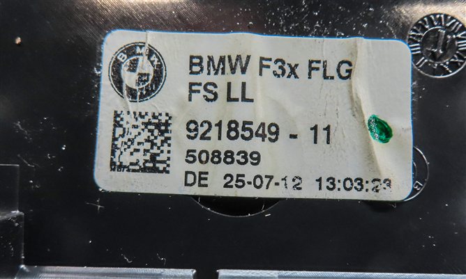 Thumbnail 8: 2013 BMW ACTIVE HYBRID 3 (F30) FRONT LEFT DRIVER DASH HEAT AIR AC HVAC VENT