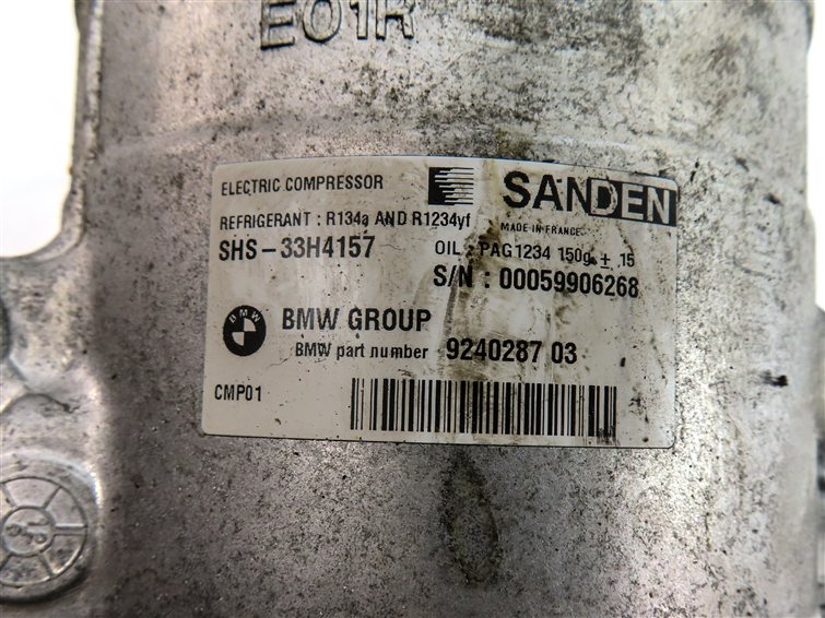Thumbnail 8: 2012-2016 BMW ACTIVEHYBRID 3 / 5 / 7 AIR CONDITIONING A/C COMPRESSOR PUMP