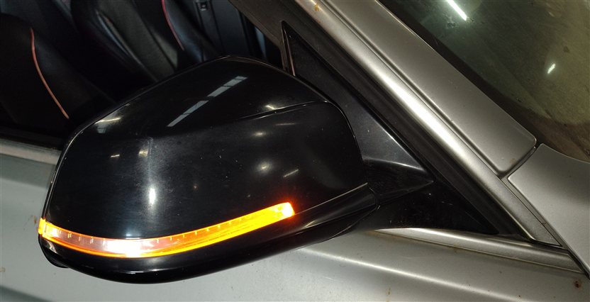 Thumbnail 2: 12-13 BMW 3 SERIES F30 RIGHT MEMORY AUTODIM HEATED PFOLD DOOR MIRROR (Silver)