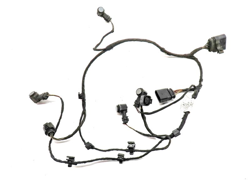 Thumbnail 4: 10 AUDI Q7 (4L) REAR PARK ASSIST PDC DISTANCE CONTROL WIRE SENSOR SET/4 (SILVER)