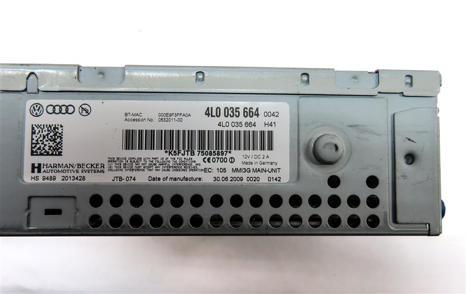 Thumbnail 7: 2010-2011 AUDI Q7 (4L) RADIO STEREO CD DVD SD SIM MMI MULTIMEDIA PLAYER READER