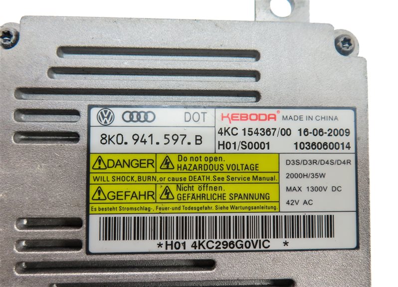 Thumbnail 6: 10 AUDI Q7 (4L) FRONT LEFT DRIVER XENON HEADLIGHT HEAD LIGHT LAMP BALLAST MODULE