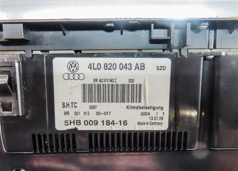 Thumbnail 7: 2010-2011 AUDI Q7 (4L) FRONT DASH HEATER A/C TEMPERATURE CLIMATE CONTROL PANEL
