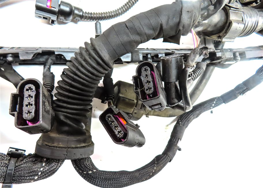 Thumbnail 4: 2010 AUDI Q7 (4L) 3.6L (BHK) ENGINE MOTOR WIRE WIRING HARNESS LOOM