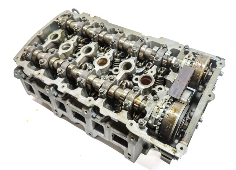09-10 AUDI Q7 4L 3.6L (BHK VR6) ENGINE CYLINDER HEAD w/ CAMSHAFTS & TIMING GEARS