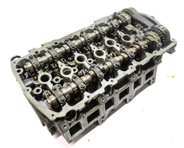 Thumbnail 4: 09-10 AUDI Q7 4L 3.6L (BHK VR6) ENGINE CYLINDER HEAD w/ CAMSHAFTS & TIMING GEARS
