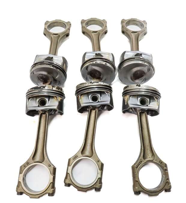 Thumbnail 4: 2007 AUDI Q7 4L 3.6L BHK ENGINE VR6 MOTOR PISTON w/ CONNECTING ROD SET/6
