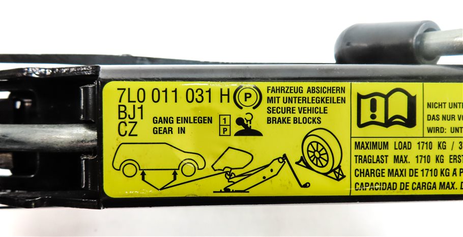Thumbnail 14: 09-17 AUDI Q5 SQ5 Q7 (8R B8 4L) EMERGENCY SPARE TIRE CAR LIFT JACK TOOL KIT SET