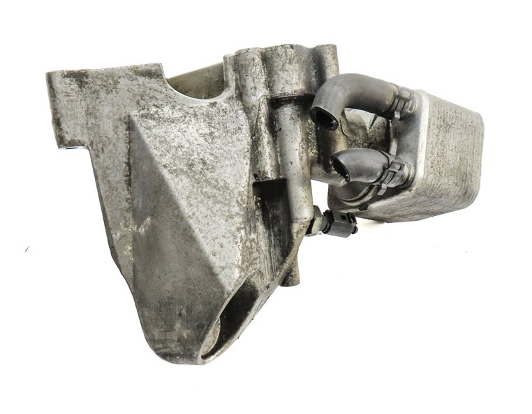 Thumbnail 3: 2010 AUDI Q7 (4L) 3.6L (BHK) ENGINE MOTOR OIL FLUID FILTER HOUSING w/ OIL COOLER