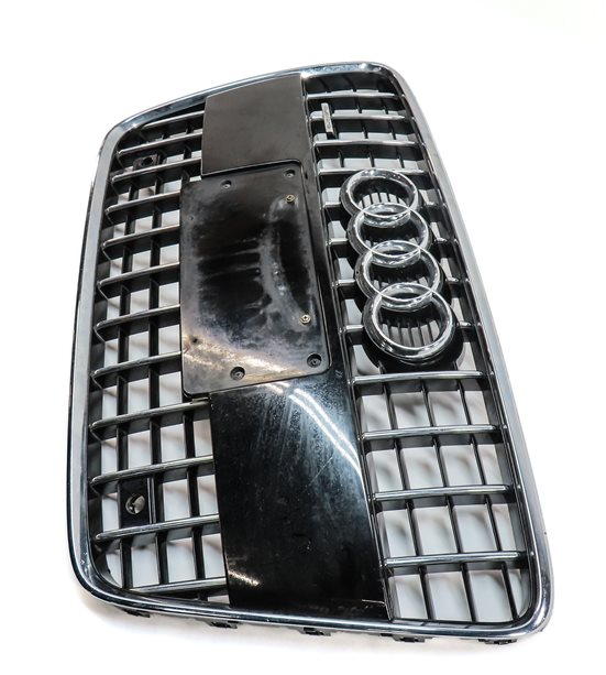 Thumbnail 3: 2010-2015 AUDI Q7 (4L) FRONT MAIN CENTER HOOD GRILLE AIR VENT TRIM (BLACK)