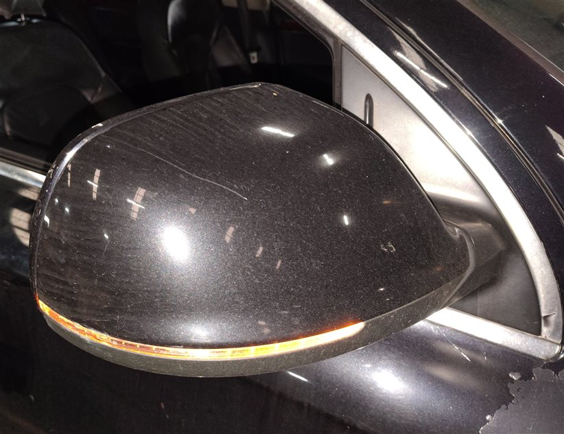 Thumbnail 2: 10-12 AUDI Q7 (4L) RIGHT PASSENGER P-FOLD AUTODIM MEMORY DOOR MIRROR (Black)