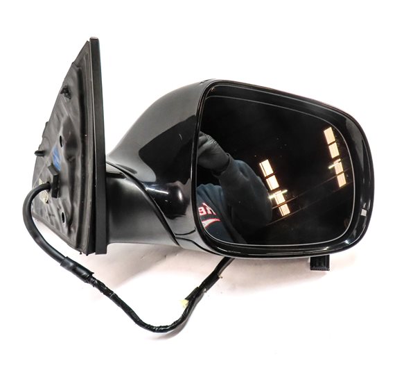 Thumbnail 3: 10-12 AUDI Q7 (4L) RIGHT PASSENGER P-FOLD AUTODIM MEMORY DOOR MIRROR (Black)