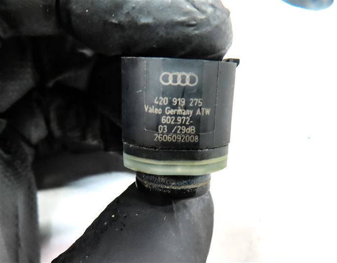 Thumbnail 7: 10 AUDI Q7 (4L) FRONT PARK ASSIST PDC DISTANCE CONTROL WIRE SENSOR SET/4 (Black)