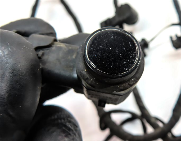 Thumbnail 9: 10 AUDI Q7 (4L) FRONT PARK ASSIST PDC DISTANCE CONTROL WIRE SENSOR SET/4 (Black)