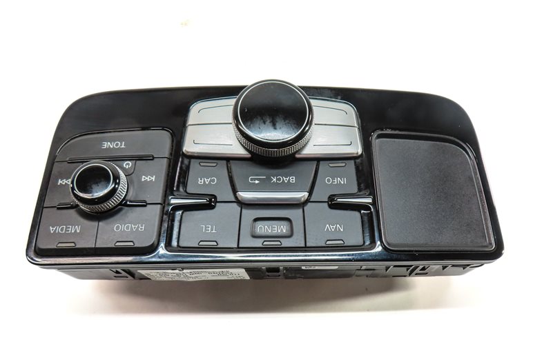 Thumbnail 4: 11-18 AUDI A8 S8 (D4 4H) CENTER CONSOLE MMI NAVIGATION CONTROL SWITCH (OPT 8DY)
