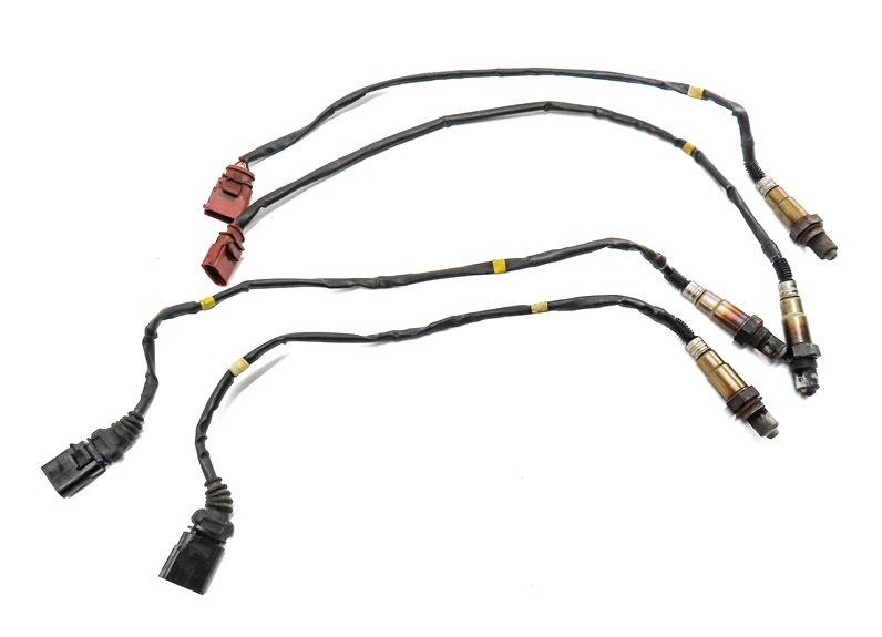 Thumbnail 2: 2018 AUDI A8L D4 4H 4.0L (CTGF) ENGINE OXYGEN O2 LAMBDA PROBE WIRE SENSOR SET/4