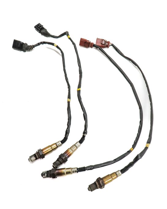 Thumbnail 3: 2018 AUDI A8L D4 4H 4.0L (CTGF) ENGINE OXYGEN O2 LAMBDA PROBE WIRE SENSOR SET/4