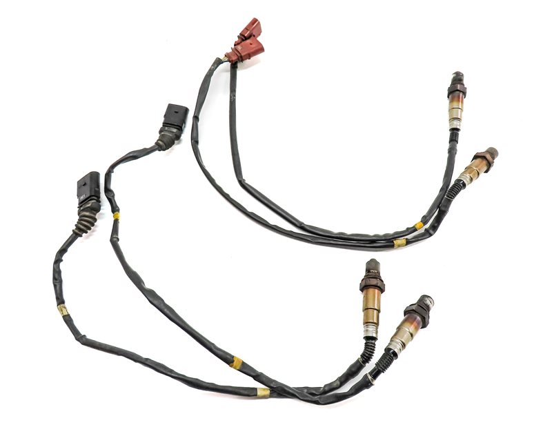 Thumbnail 4: 2018 AUDI A8L D4 4H 4.0L (CTGF) ENGINE OXYGEN O2 LAMBDA PROBE WIRE SENSOR SET/4