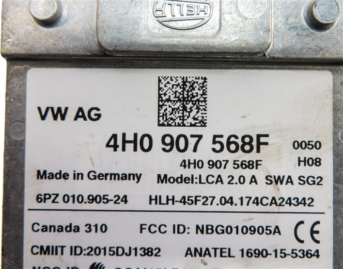 Thumbnail 6: 2015-2018 AUDI A8 S8 D4 4H REAR LEFT BLIND SPOT RADAR SENSOR MODULE (SLAVE)