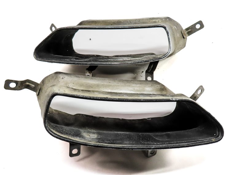 Thumbnail 4: 2013-2018 AUDI A8L (D4 4H) REAR EXHAUST MUFFLER TIP SET/2 (CHROME)