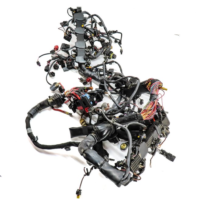 Thumbnail 2: 2018 AUDI A8L (D4 4H) 4.0L (CTGF) ENGINE MOTOR WIRE WIRING HARNESS LOOM