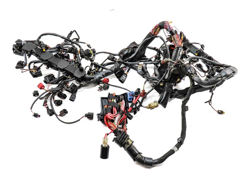 Thumbnail 3: 2018 AUDI A8L (D4 4H) 4.0L (CTGF) ENGINE MOTOR WIRE WIRING HARNESS LOOM