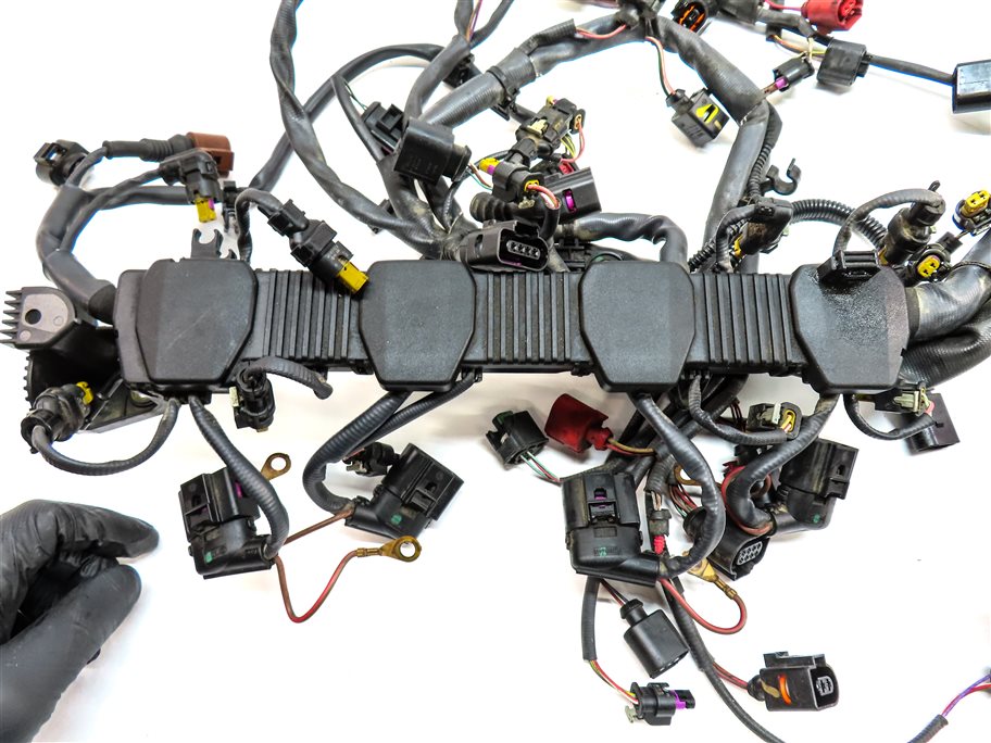 Thumbnail 5: 2018 AUDI A8L (D4 4H) 4.0L (CTGF) ENGINE MOTOR WIRE WIRING HARNESS LOOM