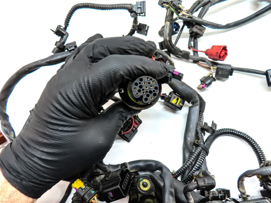Thumbnail 6: 2018 AUDI A8L (D4 4H) 4.0L (CTGF) ENGINE MOTOR WIRE WIRING HARNESS LOOM