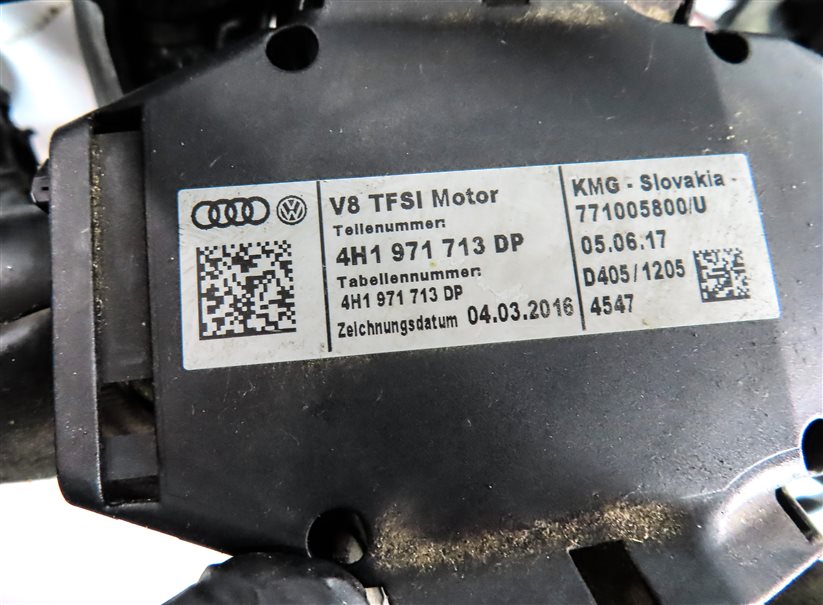 Thumbnail 9: 2018 AUDI A8L (D4 4H) 4.0L (CTGF) ENGINE MOTOR WIRE WIRING HARNESS LOOM